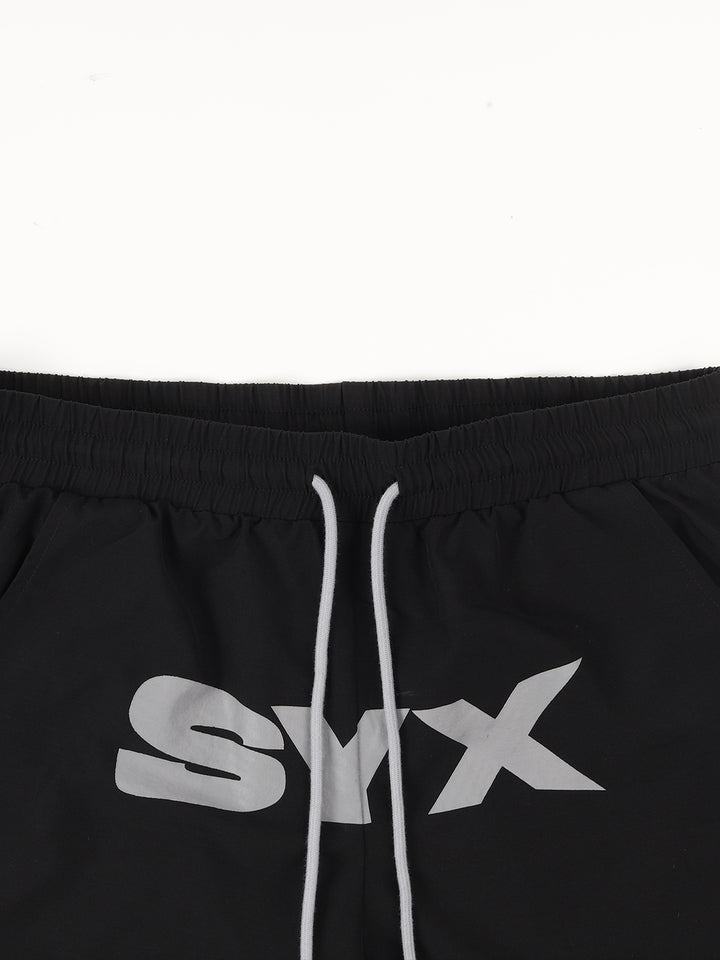 imdontai syx logo black shorts official merch